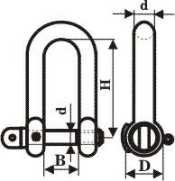 rigging shackle CA