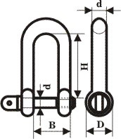 rigging shackle P