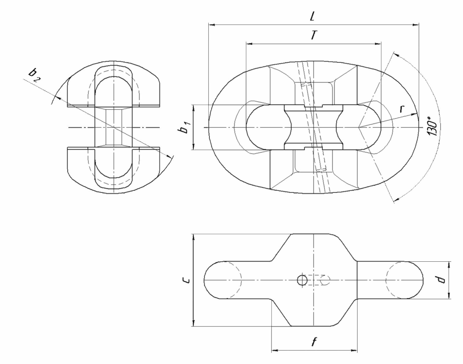 single plane chain connectors tk