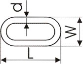 Studless Common link and enlarged links